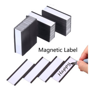 51mmX25.4mm-50pcs 76mmX25mm-30pcs Magnetic Label Holders with Magnetic Data Card Holders with Clear Plastic