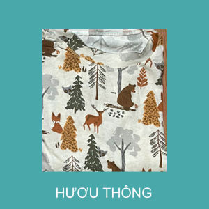 Set Đồ Bộ Thun Xuất Khẩu Mặc Nhà Cho Nữ Mùa Hè Họa Tiết Hoạt Hình