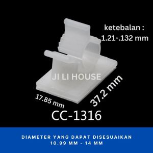 Cable Clamp Klip Kabel & Pipa - Adjustable Reusable