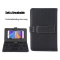 Wired Keyboard and Mouse kit for Phone Tablet Compatible 4-8 inch Android OTG System with PU Cover Universal [ Ready Stock]. 