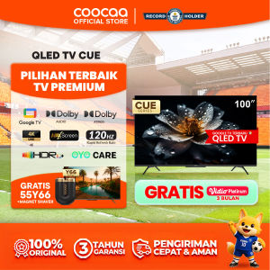 [NEW]  COOCAA TV 100 inch CUE 8600 - GOOGLE TV - QLED - Smart TV - Digital TV - Netflix & Youtube - Google Assistant - Dolby Audio - WIFI (Coocaa 100CUE8600)
