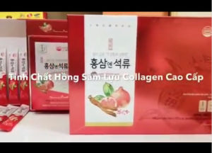 Nước Lựu Hồng Sâm Collagen DAEDONG Hàn Quốc Hộp 30 gói x10ml - Giúp giữ vẻ tươi trẻ và cung cấp collagen chống lão hóa