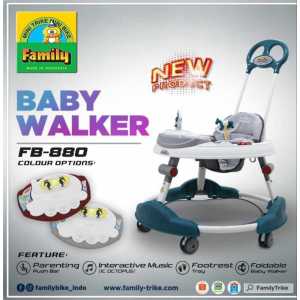 Jok Baby Walker Family FB 880 Kain Busa Apolo Geledekan