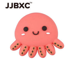 รองเท้าหัวเข็มขัดอุปกรณ์เสริม ออกแบบการ์ตูนน่ารัก Rainbow ผีเสื้อ และแมงกะพรุน DIY สำหรับสร้างสรรค์รองเท้าแฟชั่น