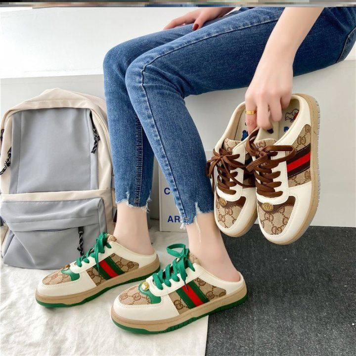 Giày nữ, giày sneaker sục nữ đế bằng vạch cá Phong cách