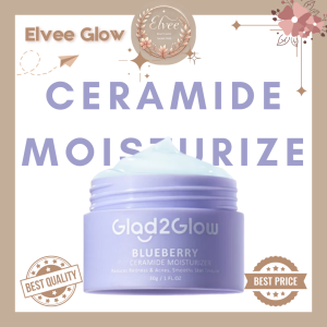 [ Promo ] Glad2Glow Blueberry Moisturizer Cream 30g - Pelembap Wajah untuk Pemakaian Siang & Malam