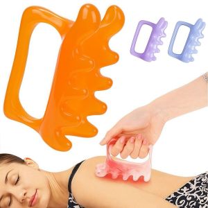 DORADO Amber Fascia Cellulite Massager Resin Deep Muscles Fascia Massage Comb Practical Fat Reduction Muscle Massage Comb For Shoulder Back