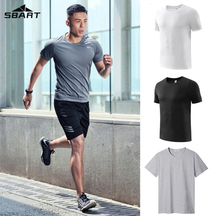 SBART ตาข่ายผ้าไหมน้ําแข็งเสื้อยืดสไตล์ผู้ชายแขนสั้นเสื้อยืดฤดูร้อนบาง ...