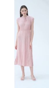 6115 Spring Solid Color Patchwork Long Loose Comfortable Crepe High Waist  Stand Collar Dress One Size (45-75kg)