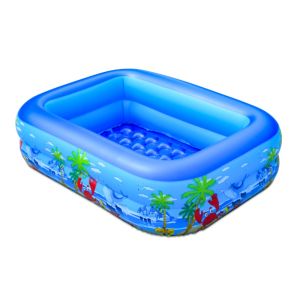 สระน้ำเป่าลม สระน้ำเป่าลม 3 ชั้น สระน้ำเป๋าลม 3/2.6/2.1/1.5/1.2 เมตร ขนาดใหญ่ Swiming Pool(ร้านกรุงเทพส่งของ24ชม)