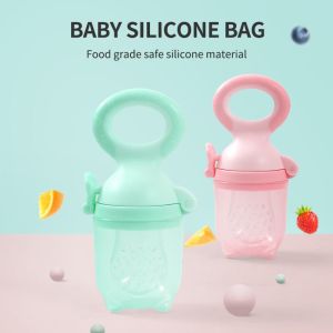 Oberni Ready Stock Fruit and Vegetable Bite Baby Food Supplement Fruit Bite Baby Pacifier Silicone Mesh Bag Fruit and Vegetable Joy