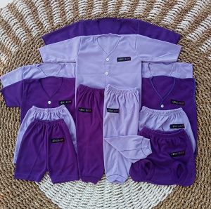 12 Pcs Baju Bayi Baru Lahir Newborn Polos Gift Set 0-3 Bulan