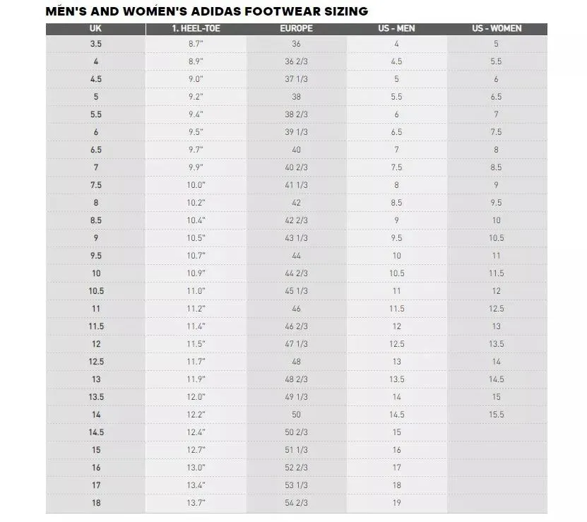 Shoe Size Adidas Continental 80 Size Chart Adidas Originals