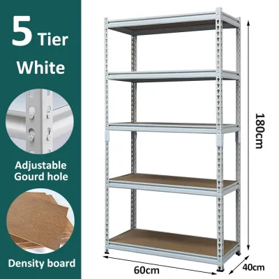 4/5 Tier Boltless Rack Besi Adjustable Rak Dapur Rack Shelf Storage Rak Metal Rack Rak Besi Bertingkat Home Kitchen Store Storage Rack Warehouse