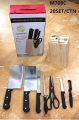 Pisau Set Dapur 8 in 1 Komplit Free Tempat Knife Set. 