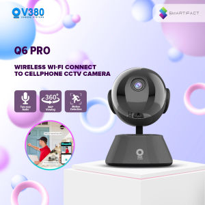 V380 Q6 Pro CCTV Camera Connect Cellphone 1080P IP Security Camera Two-way Audio Motion Detection Smart Home CCTV Camera WIFI Connect Security Surveillance 2MP Wifi Security CCTV with Audio and Speaker