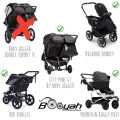 Double Stroller Organizer for Bob Duallie and Baby Jogger CityGT. 