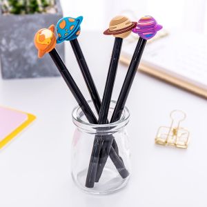 0.38mm Planet Gel Pens Kawaii Stationery Cute Pens Black Writing Gel Pen Novelty School Student Pen Kawaii School Supplies 1pcs