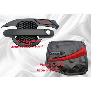 Cover Handle Outer dan Tank Cover Fortuner Black Elegant DIJUAL TERPISAH JUGA