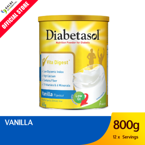Diabetasol Milk For Diabetic - Vanilla 800g
