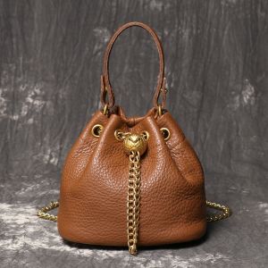 Nesitu Highend Vintage Black Grey Blue Brown White Genuine Leather Mini Women Handbag Shoulder Messenger Bag Phone Purse m8182026
