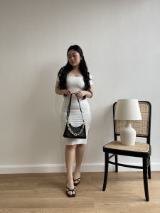 KIM l Dress Bodycon Wanita l Jersey Premium l Dress Leher Kotak