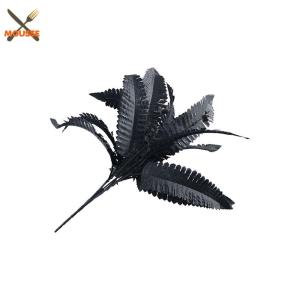 MOUSSE พืชปลอม พลาสติก การตกแต่ง วัสดุผนัง สีดำ หญ้าเปอร์เซีย งานแต่งงาน ของตกแต่งบ้าน พืชประดิษฐ์ พืชเฟิร์นจำลอง ใบเปอร์เซีย