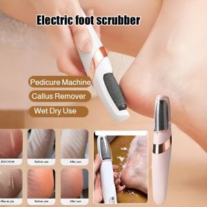 Pedicure Grinder Automatic Foot Scrubber Pedicure Tools Pedicure Remover Pedicure Grinder Electric Foot File Callus Remover Cracked Heel Treatment Home Pedicure Kit Dead Skin Exfoliator Pedicure Machine Wet Dry Use