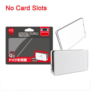 For Nintendo Switch OLED Charger Dock Cover Case With Game Card Storage Dustproof PC Hard Shell Nintendo Switch Game Accessories
