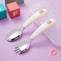 Bộ thìa dĩa cho bé ăn tập ăn Mama and Baby. 