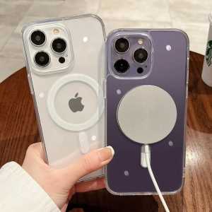 Case Magnetic Adsorption Clear Case For Iphone 11 Iphone 11 Pro Iphone 11 Pro Max Iphone 12 Pro Iphone 12 Mini Iphone 12 Pro Max Compatible With MagSafe