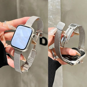 Metal Magnetic Strap For Apple Watch 10 11 Band 46mm 44/49mm 45mm 42mm 40mm 41mm Bracelet Women Slim iWatch ultra Series 9 8 7 SE 6