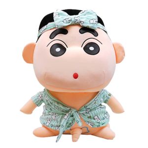 SIRENXI Holiday Gifts Childrens For Kids Anime Crayon Shin-chan Home Decoration Collection Model Accompany Toy Plush Cushion Shin-chan Plush Toys Crayon Stuffed Doll Originality Plush Toys Plush Pillow