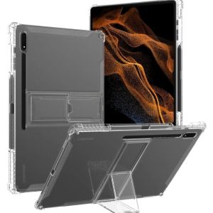 Ốp Trong Suốt Ốp Máy Tính Bảng Có Giá Đỡ Cho Samsung Galaxy Tab S9 FE+ S10+ A8 10.5 S6 lite P610 S7+ S8+ S7 FE S8 Ultra S9 ultra