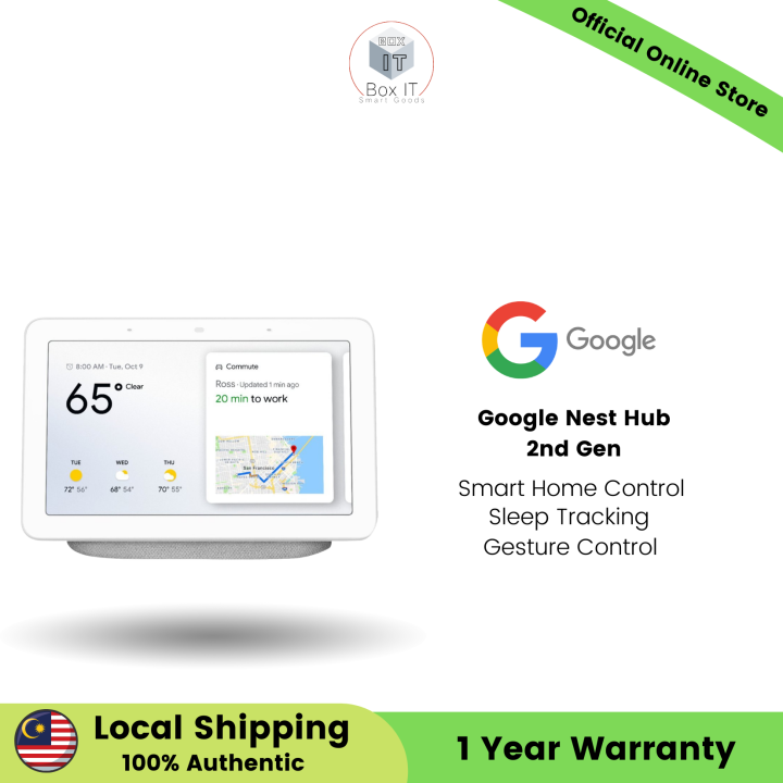 Google Nest Hub 2nd Gen Smart Home Control Sleep Tracking Gesture