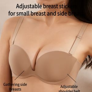 🔥Bra Push-Up Anti Kendur BH tanpa tali Stiker Payudara Anti Kendur Bra Tak Terlihat Patch Payudara Anti Kendur Push-Up Bra Wanita Bra Backless Seksi Bra Tanpa Tali