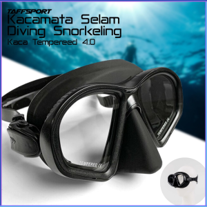 PENGIRIMAN CEPAT TaffSPORT ZACRO Kacamata Selam Scuba Diving Snorkeling M24 / kacamata selam pria dewasa tembak ikan komplit full face murah 1 set terbaik anti kabut air laut scuba diving bening