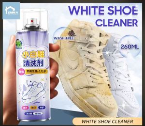 🔥SG Ready Stocks🔥White shoe cleaner sports shoe stain remover and whitening agent white shoe cleaner foam no-wash dr