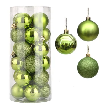 6/12/24pcs Christmas Ball Xmas Tree Decor Festive Wedding Party Decor for the Family Xmas Accessories