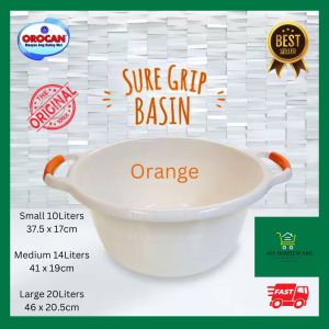 Orocan Sure Grip Basin with Handle 10L 14L 20L palangana labahan palanggana - Orocan #8501 #8502 #8503
