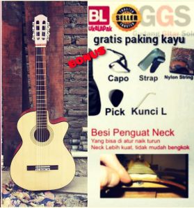 gitar senar nilon akustik klasik besi tanem asli