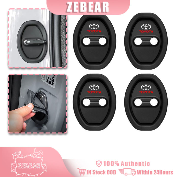 4PCS Car Door Lock Cover, Silicone Protection Latches Covers - Vehicle