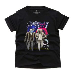 ( Kaos Anak ) Monstahopkids Kaos Anak Laki-Laki Perempuan Motif CCTV CAMERA Bahan 24s