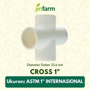 Fitting Pipa ASTM 1 Inch Inci Cross Tee 4 Way Arah SCH40 SCH80 1" Internasional
