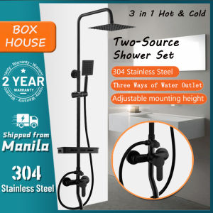 New design Stainless Steel Shower Set With Faucet 4 in 1 Shower Set for bathroom Hot and Cold Water Faucet