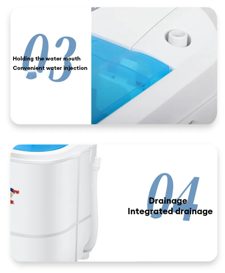 Mini washing machine with dryer Semi Auto Laundry Portable