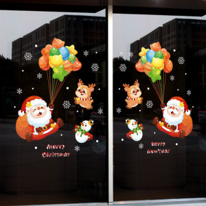 DECAL NOEL – Hít Tĩnh Điện Ông Già Noel Cầm Trùm Bong Bóng-XL6131(45*60)