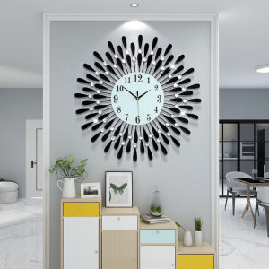 38X38 cm European Style Peacock 3D Wall Clock Alloy/Metal Snooze Function Quartz Movement Silent Accurate Time Rhinestone Flower Decor Home Decor Office Living Room Bedroom Kitchen Classroom Bar