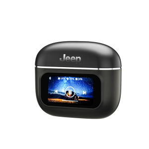 Jeep EW118 TWS Smart Touch Wireless Headphones Bluetooth Earphone Bluetooth 5.4 Bass Waterproof Sports Music Headset Built-in Flashlight Function With 750mah Charging Case For IOS Android