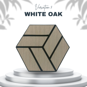 [Wood Veneer]🌳 Hexagon - 1pc Sound Proof Acoustic Panel Self-Adhesive Studio Office Home Wall Karaoke Restaurant 30x15cm